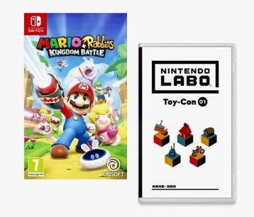 Nintendo switch LABO TOY CON + Mario Rabbids Kingdom BattleN beschikbaar voor biedingen