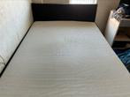 Boxspring JYSK 140x200cm zwart, incl topper, Ophalen, Gebruikt, Zwart, 140 cm