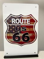 Route 66 metalen reclamebord / wandbord, Nieuw, Ophalen of Verzenden, Pand50, Info@pand50.nl