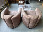 Art deco stijl lounge fauteuils, Ophalen, Gebruikt, Art deco, 75 tot 100 cm