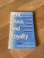 Exit Voice & Loyalty - Alberto O Hirschman, Ophalen of Verzenden, Gelezen, Management