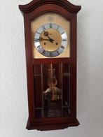 Jeka Eiken Wandklok Bim Bam Slagwerk Facet geslepen ruitjes, Huis en Inrichting, Ophalen, Zo goed als nieuw, Analoog, Wandklok