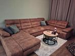 Grote comfortabele hoekbank –cognac kleur- Nu laagste prijs!, Huis en Inrichting, Banken | Bankstellen, Ophalen, Gebruikt, Vierpersoons of meer
