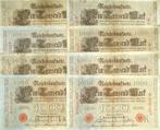 Duitsland lot met 6x 1.000 mark 1910, Postzegels en Munten, Bankbiljetten | Europa | Niet-Eurobiljetten, Ophalen of Verzenden