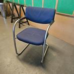 8x visavis vitra stoelen - moet weg, Ophalen, Gebruikt, Blauw, Metaal