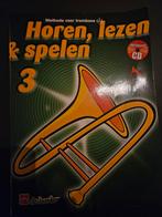 Horen, lezen & Spelen trombone 3 NIEUW, Muziek en Instrumenten, Bladmuziek, Ophalen of Verzenden, Nieuw, Les of Cursus, Trombone