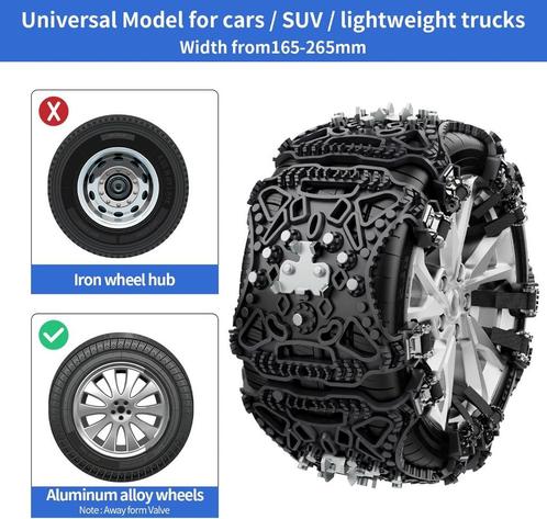 Set universele sneeuw kettingen Nieuw!, Auto diversen, Sneeuwkettingen, Nieuw, Ophalen