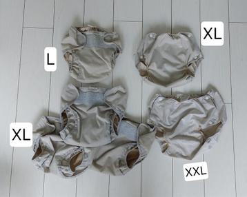 Wasbare luiers overbroekjes popolini en mother-ease XL, XXL beschikbaar voor biedingen