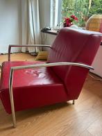 Mooie rode stoel, Huis en Inrichting, Fauteuils, Ophalen of Verzenden, Zo goed als nieuw, 50 tot 75 cm