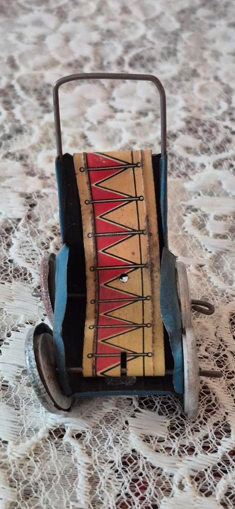 Antiek blikken kinderwagentje speelgoed, Antiek en Kunst, Antiek | Speelgoed, Ophalen of Verzenden