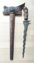 Kris Keris groot Indonesisch zwaard beeld houtsnijwerk, Antiek en Kunst, Ophalen of Verzenden
