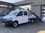 Volkswagen Transporter 2.0 TDI L2H1 DC Laadkraan Airco Trekh, Auto's, Bestelauto's, Voorwielaandrijving, Gebruikt, 4 cilinders