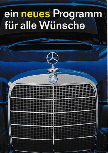 Mercedes-Benz; ein neues Programm für alle Wünsche, 1959 beschikbaar voor biedingen