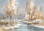 Landschap fotobehang Flowing River, Fotobehang4you, Verzenden, Landschap, schilderij, rivier.