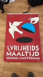 piet parra vrijheid 84x120 poster op karton, Ophalen, Zo goed als nieuw