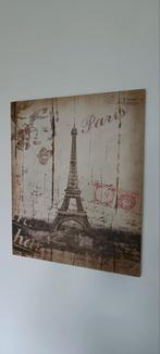 Fraai wandbord Paris / poster op hout Parijs schilderij, Nieuw, Overige typen, Ophalen of Verzenden