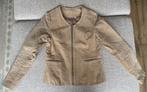 Suede jasje, Maat 38/40 (M), Beige, Ophalen of Verzenden, Zo goed als nieuw