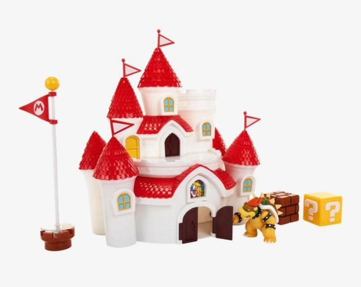 Super mario kasteel, Kinderen en Baby's, Speelgoed | Actiefiguren, Zo goed als nieuw, Ophalen of Verzenden