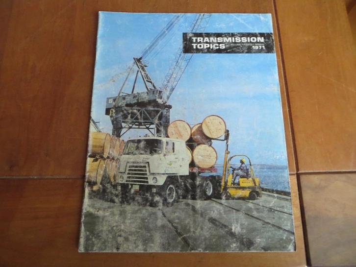 Folder tijdschrijft Eaton Transmission Topics voorjaar 1971, Boeken, Auto's | Folders en Tijdschriften, Gelezen, Overige merken