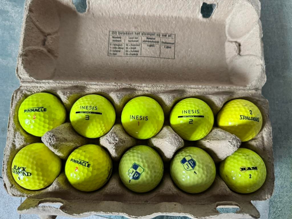 Gele golfballen diverse merken, Ophalen of Verzenden, Zo goed als nieuw, Bal(len)