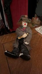 Vintage dronken clown zittend, Antiek en Kunst, Ophalen of Verzenden