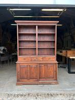 Teak houten vitrinekast, Ophalen, Gebruikt, 25 tot 50 cm, 150 tot 200 cm