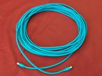 flexibele coax kabel met F-stekkers - 10 mtr Blauw, Caravans en Kamperen, Ophalen, Zo goed als nieuw