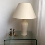 Xl Vintage Kostka Tafellamp Keramiek France 1980 crème, Ophalen of Verzenden