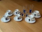 Lavazza koffieservies set – porselein & glas | in nieuwstaat, Huis en Inrichting, Ophalen of Verzenden, Zo goed als nieuw, Overige stijlen