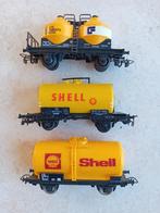H0#499 diverse goederenwagons oa Jouef, Shell., Gebruikt, Gelijkstroom, Jouef, Wagon