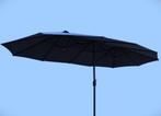 Nieuw in verpakking dubbele parasol incl. parasolhoes, Ophalen, Nieuw, 2 tot 3 meter, Stokparasol
