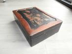 Antieke Spellendoos Lakdoos met 227 Fiches Oosters, Ophalen of Verzenden, Gebruikt, Onbekend