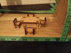 Miniatuur eethoekjes poppenhuis, Verzenden, Zo goed als nieuw, Poppenhuis