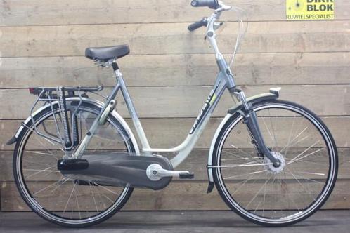 Gazelle Orange Plus damesfiets 7v wit/grijs met garantie, Fietsen en Brommers, Fietsen | Dames | Damesfietsen, Gebruikt