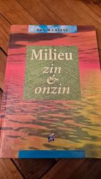 Milieu: Zin & Onzin - Drs. H.J. Beens, Boeken, Maatschappij en Samenleving, Ophalen of Verzenden, Zo goed als nieuw, Drs. H.J. Beens