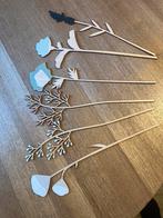 Houten bloemen decoratie, Ophalen of Verzenden