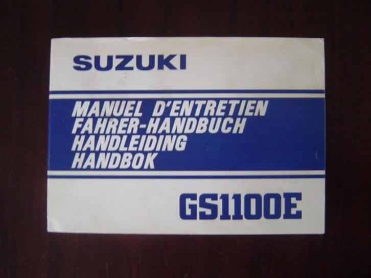 Suzuki GS1100E 1981 motorfiets handleiding GS 1100 E, Motoren, Handleidingen en Instructieboekjes, Suzuki, Ophalen of Verzenden