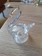 Zwaan kristal glas, hoogte 8 cm, Ophalen of Verzenden, Zo goed als nieuw