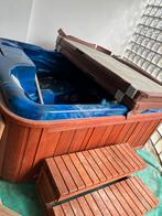 Gebruikte jacuzzi met Trap & Afdekzeil, Ophalen of Verzenden, Gebruikt, Afdekzeil, Vast