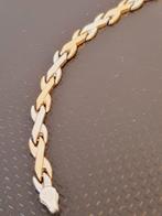 Bicolor schakelarmband, Sieraden, Tassen en Uiterlijk, Armbanden, Ophalen of Verzenden, Zo goed als nieuw, Goud, Zilver