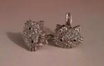 Zilveren hello kitty oorbellen, Ophalen of Verzenden, Nieuw, Zilver, Zilver