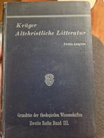 Kruger Altchristliche Litteratur - 2e editie, Ophalen of Verzenden, Gelezen, Kruger, Christendom | Protestants