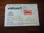 T36 - Viskaart 1980 / 1981 - Met zegel - Mooi/Oud, Ophalen of Verzenden, Gebruikt