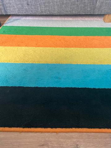 IKEA Kleurrijk Gestreept Vloerkleed 133x197cm beschikbaar voor biedingen
