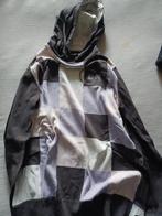 Trui roze / blauw geblokt. Maat M, Ophalen of Verzenden, Zo goed als nieuw, Maat 48/50 (M), Blauw