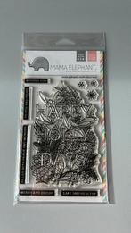 Mama Elephant - Happy Holly Days, Hobby en Vrije tijd, Stempelen, Ophalen of Verzenden, Gebruikt, Clearstamp