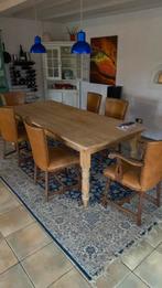Grenen tafel plus stoelen, Huis en Inrichting, Tafels | Eettafels, 200 cm of meer, 150 tot 200 cm, Grenenhout, Gebruikt