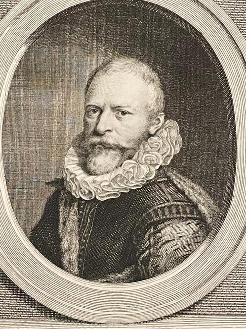 1561 - 1625 Rombout hogerbeets Raads Pensionaris van Leiden, Antiek en Kunst, Kunst | Etsen en Gravures, Ophalen of Verzenden