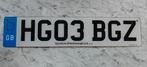 Kentekenplaat UK / GB EU stijl, Verzamelen, Ophalen of Verzenden, Gebruikt, Auto's