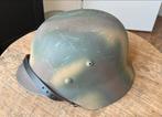 Mooie duitse replica m40 helm met Normandy camo!, Ophalen of Verzenden, Duitsland, Helm of Baret